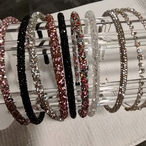 Sparkling Rhinestone Bangle Set